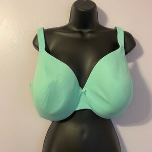 Cacique Solid Aquamarine Full Coverage Bra size 46DD